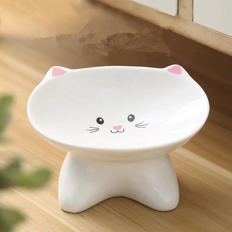 tazon de gato kawaii de 2 piezas